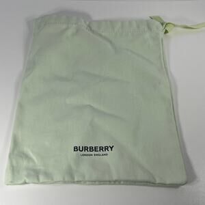 Burberry‎ London England Green Cotton Dust Storage Bag Dustbag